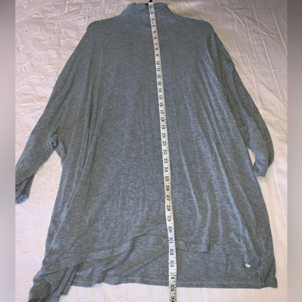Free People We The Free Gray Dolman Mock Turtleneck Sweater Tunic Size M - Picture 5 of 8